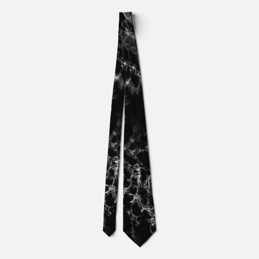 Marble Black Neck Tie Stropdas (Achterkant)