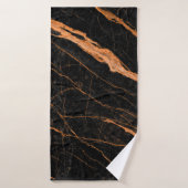 marble black with golden veins, marble emperador n badhanddoek (Badhanddoek)