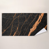 marble black with golden veins, marble emperador n badhanddoek (Badhanddoek)