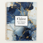 Marble Blue&Gold uw reis, uw regels Planner (Voorkant)