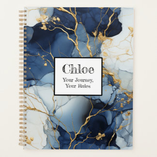 Marble Blue&Gold uw reis, uw regels Planner