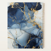 Marble Blue&Gold uw reis, uw regels Planner (Achterkant)