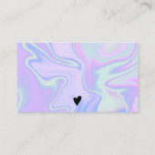 Marble Blue paars bedankt dat je verliefd bent gew Visitekaartje (Achterkant)