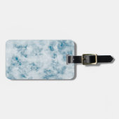 Marble Blue Texture Background Bagagelabel (Voorkant horizontaal)