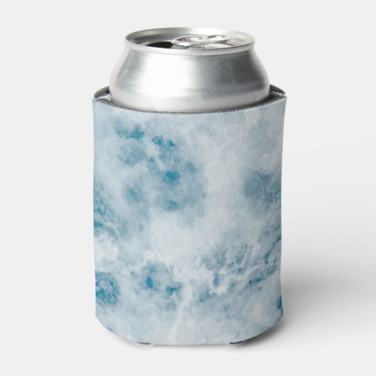 Marble Blue Texture Background Blikjeskoeler (Blikje Voorkant)