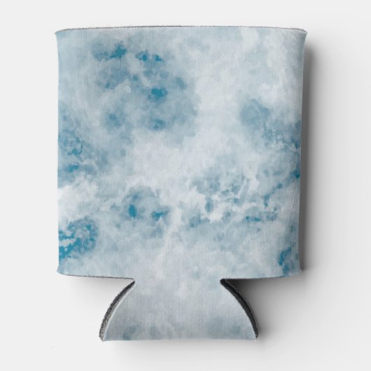 Marble Blue Texture Background Blikjeskoeler (Voorkant)