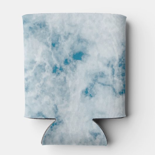 Marble Blue Texture Background Blikjeskoeler (Achterkant)