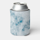 Marble Blue Texture Background Blikjeskoeler (Blikje Achterkant)