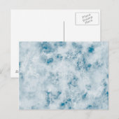 Marble Blue Texture Background Briefkaart (Voorkant / Achterkant)
