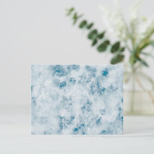 Marble Blue Texture Background Briefkaart (Staand voorkant)