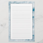 Marble Blue Texture Background Briefpapier (Voorkant)