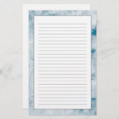 Marble Blue Texture Background Briefpapier (Voorkant / Achterkant)