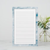 Marble Blue Texture Background Briefpapier (Staand voorkant)