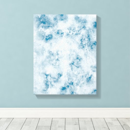 Marble Blue Texture Background Canvas Afdruk (Insitu (Houten vloer))