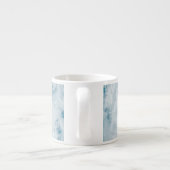 Marble Blue Texture Background Espresso Kop (Achterkant)