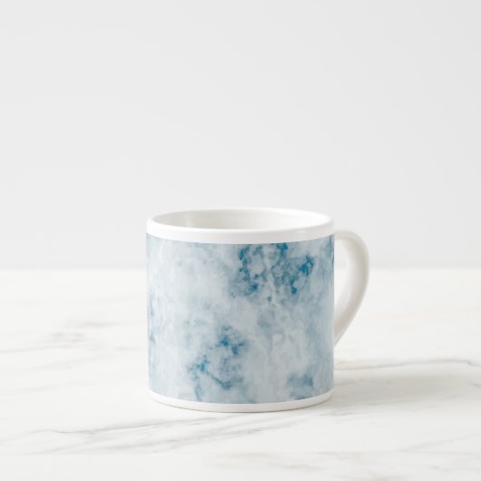 Marble Blue Texture Background Espresso Kop (Voorkant rechts)