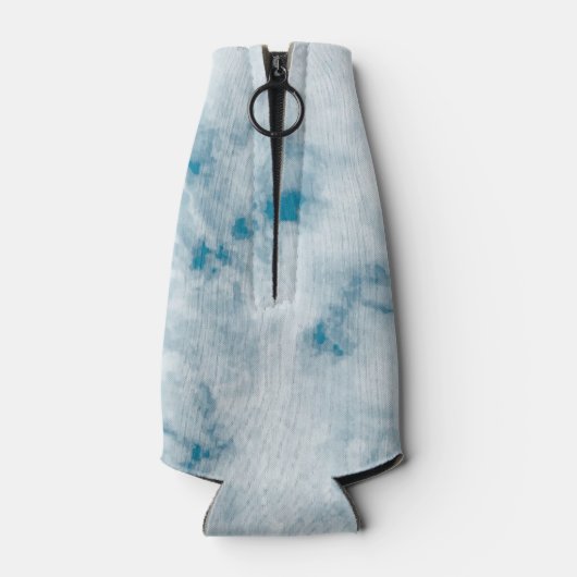 Marble Blue Texture Background Flesjeskoeler (Achterkant)