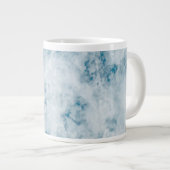 Marble Blue Texture Background Grote Koffiekop (Voorkant rechts)