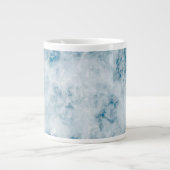 Marble Blue Texture Background Grote Koffiekop (Voorkant)