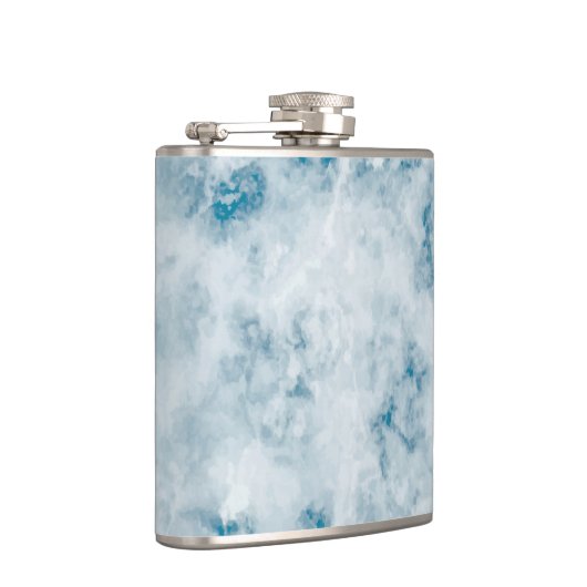 Marble Blue Texture Background Heupfles (Rechts)