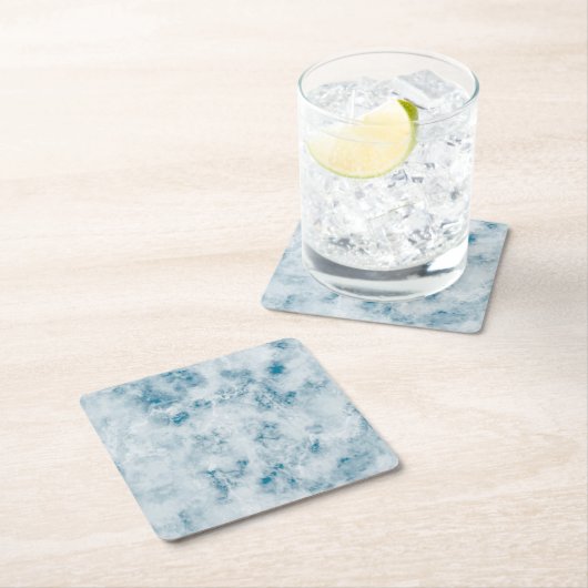 Marble Blue Texture Background Kartonnen Onderzetters (Insitu)