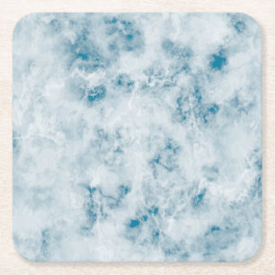Marble Blue Texture Background Kartonnen Onderzetters