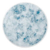 Marble Blue Texture Background Keramische Knop (Voorkant)