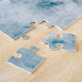 Marble Blue Texture Background Legpuzzel (Zijkant)