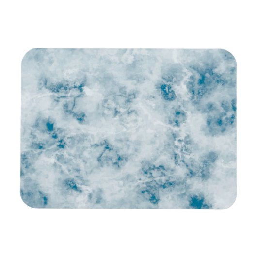 Marble Blue Texture Background Magneet (Horizontaal)