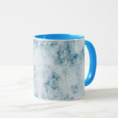 Marble Blue Texture Background Mok (Voorkant rechts)