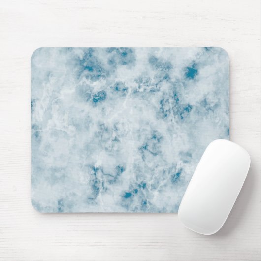 Marble Blue Texture Background Muismat (Met muis)