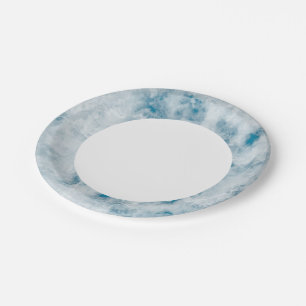 Marble Blue Texture Background Papieren Bordje
