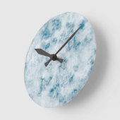 Marble Blue Texture Background Ronde Klok (Hoek)