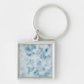 Marble Blue Texture Background Sleutelhanger (Voorkant)