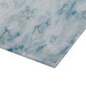 Marble Blue Texture Background Snijplank (Hoek)