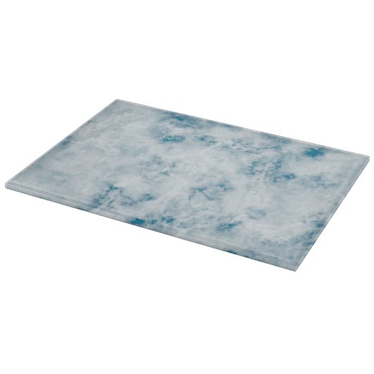 Marble Blue Texture Background Snijplank (Hoek)