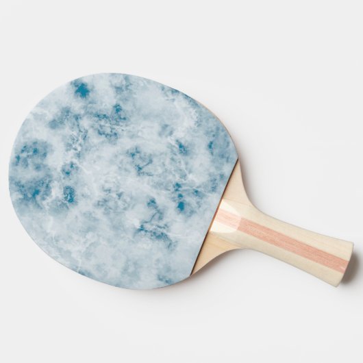 Marble Blue Texture Background Tafeltennisbatje (Zijkant)