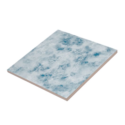Marble Blue Texture Background Tegeltje (Zijkant)