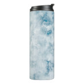 Marble Blue Texture Background Thermosbeker (Gedraaid links)