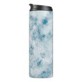Marble Blue Texture Background Thermosbeker (Geroteerd rechts)