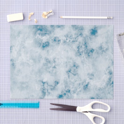 Marble Blue Texture Background Tissuepapier (Craft)