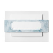 Marble Blue Texture Background Uitnodigingen Wikkel (Voorkant Voorbeeld)