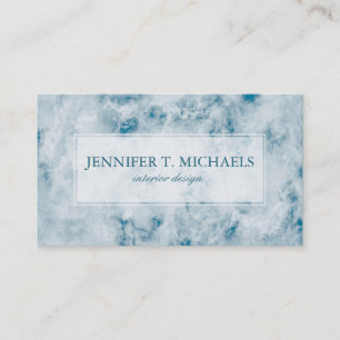 Marble Blue Texture Background Visitekaartje