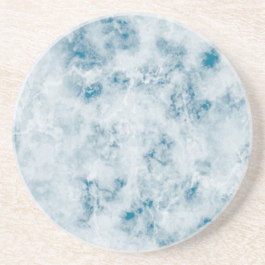 Marble Blue Texture Background Zandsteen Onderzetter (Voorkant)