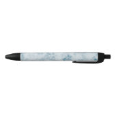 Marble Blue Texture Background Zwarte Inkt Pen (Bodem)