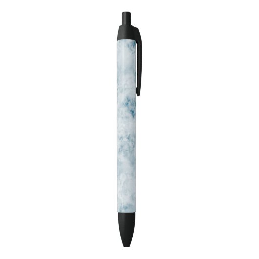 Marble Blue Texture Background Zwarte Inkt Pen (Achterkant (Verticaal))