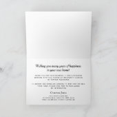 Marble border makelaarsonroerend goed bedankt kaart (Binnen)