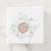 Marble Boutique Clothing Branding Size Hang Label (In situ)