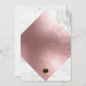 Marble Brunch N Bubble/Faux Roos Gold Confetti Kaart (Achterkant)