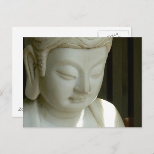 Marble Buddha Briefkaart (Voorkant / Achterkant)
